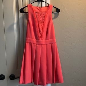 Coral bcbg lace dress from Dillard’s size 6